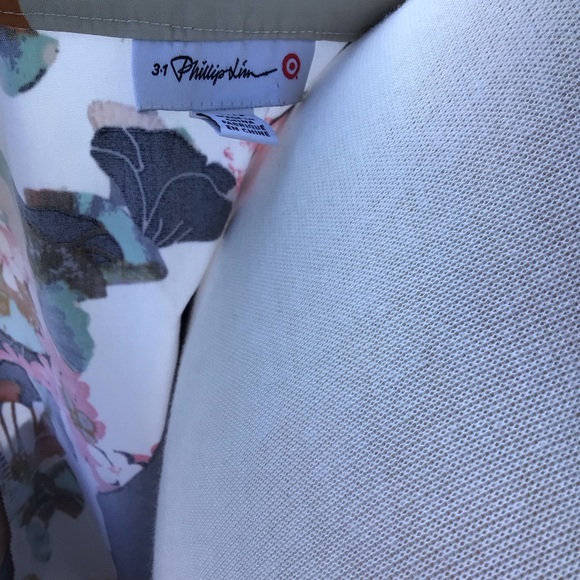 3.1 Phillip Lim Sleeveless Floral Peplum Zip and Hook Front Closure Blouse - Picture 13 of 13